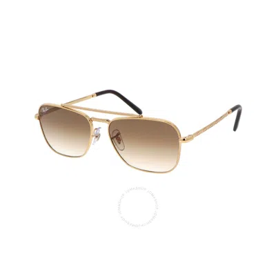 Shop Ray Ban New Caravan Light Brown Gradient Square Unisex Sunglasses Rb3636 001/51 58
