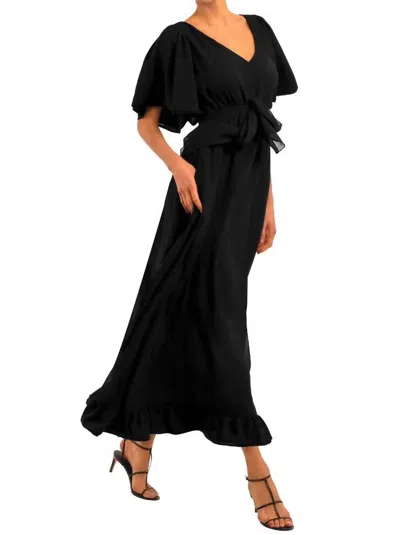 Shop Gretchen Scott Maxi Melody Dress In Black