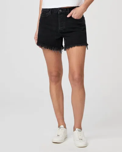 Shop Paige Noella Cut Off Shorts In Black Dove In Multi
