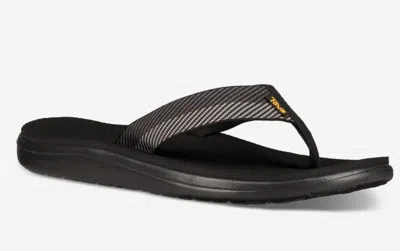 Shop Teva Men's Voya Flip Sandal In Black/grey