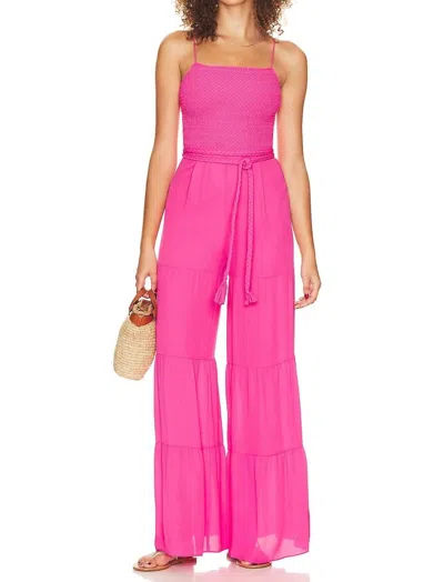 Shop Alice And Olivia Liya Jumpsuit In Candy In Pink