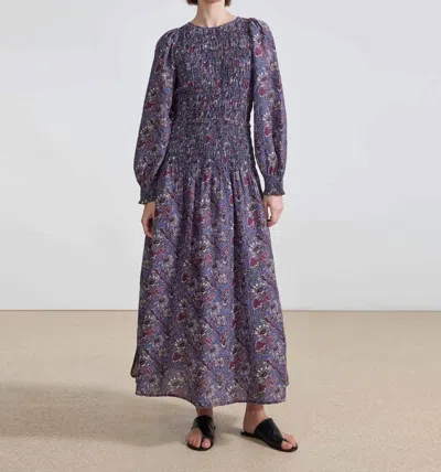 Shop Apiece Apart Tuva Maxi Dress In Dutch Floral In Purple