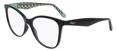 Shop Ferragamo Sf2892 001 Cat Eye Eyeglasses In Multi