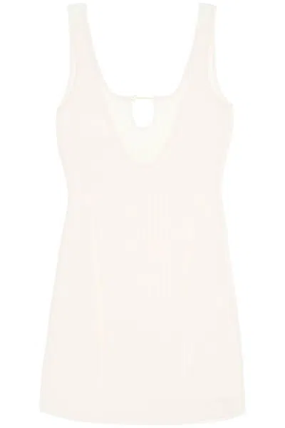 Shop Jacquemus "sierra Mini Dress By La In White