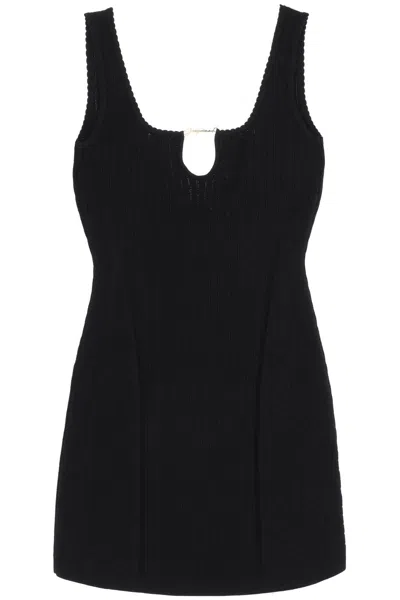 Jacquemus Viscose Dress In Black