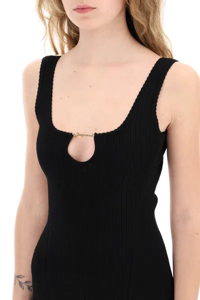 Jacquemus Viscose Dress In Black