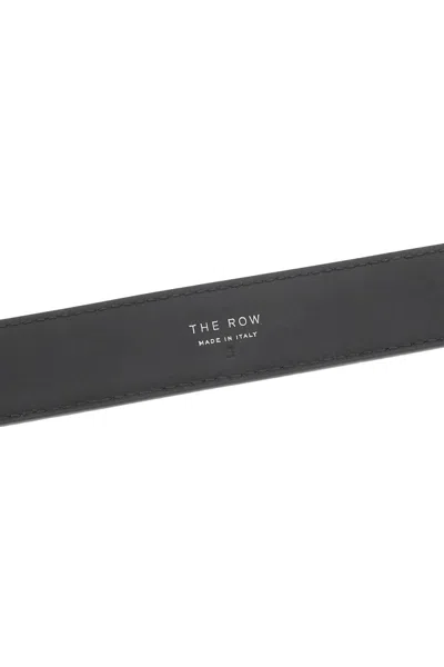 Shop The Row Smooth Leather Belt In Black