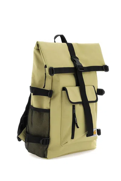 Shop Carhartt "phillis Recycled Technical Canvas Backpack In Neutro