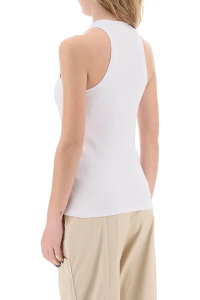 Shop Pinko Sleeveless Top With In White