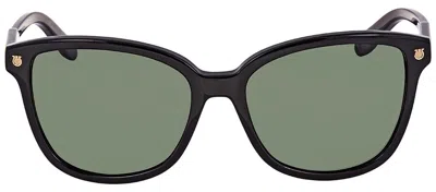 Ferragamo Salvatore  Green Square Unisex Sunglasses Sf815s 001 56 In Multi