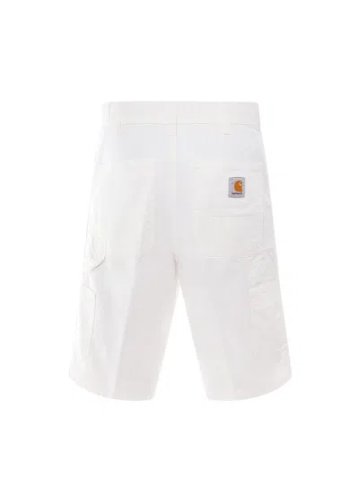 Shop Carhartt Wip Bermuda Shorts In White