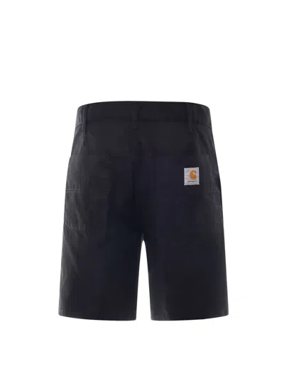 Shop Carhartt Wip Bermuda Shorts In Black