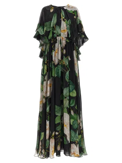 Shop Giambattista Valli 'giant Bloom' Dress In Multicolor