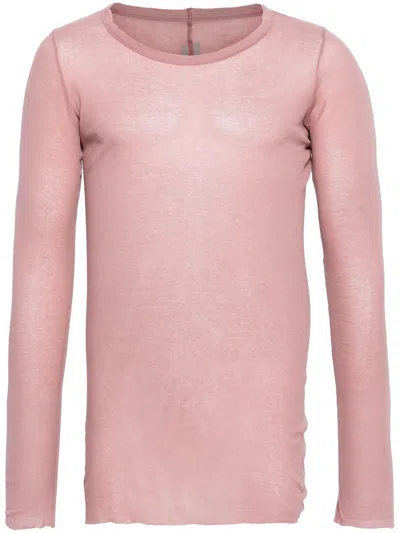 Shop Rick Owens Long T-shirt In Pink & Purple