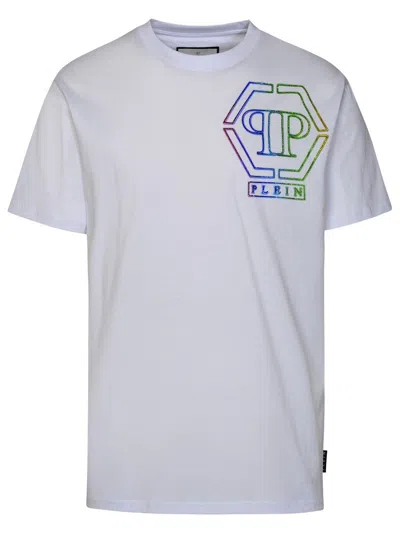 Shop Philipp Plein Logo Embellished Crewneck T-shirt