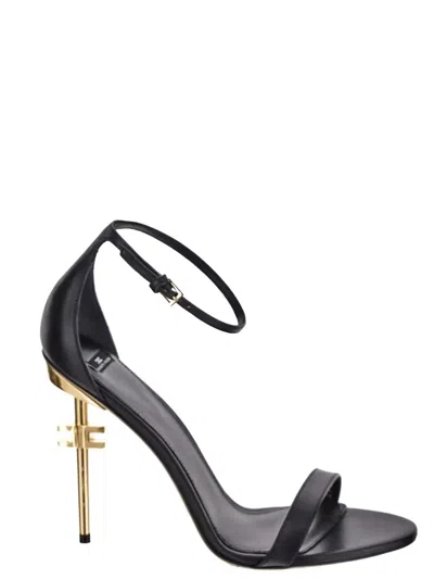 Shop Elisabetta Franchi High Heel Sandal In Black