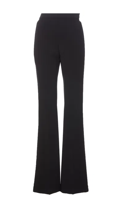 Shop Elisabetta Franchi Logo Pants In Black