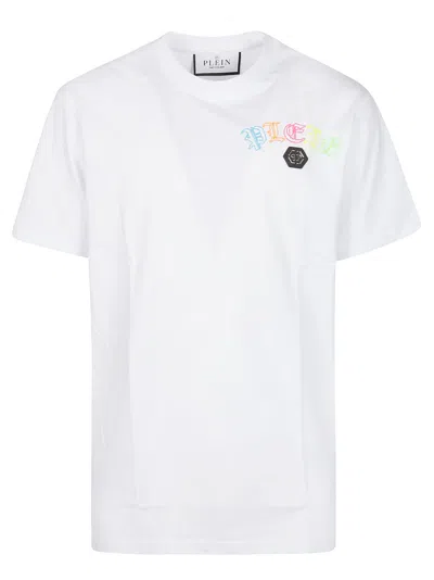 Shop Philipp Plein Embroidered T-shirt