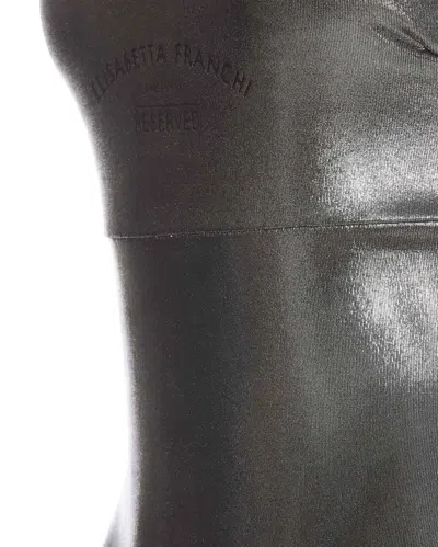 Shop Elisabetta Franchi Logo Body In Grey