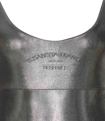 Shop Elisabetta Franchi Logo Body In Grey