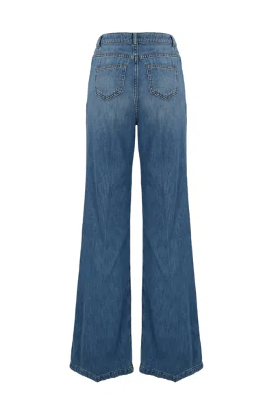 Shop Twinset Flared Jeans With Buttons