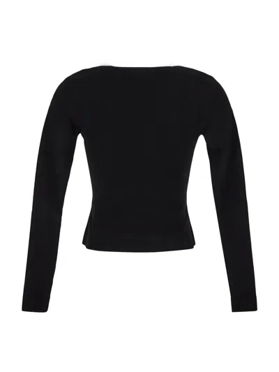 Shop Elisabetta Franchi Cropped Cardigan In Black
