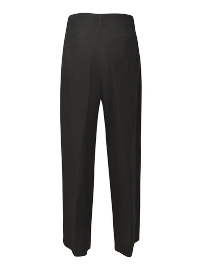 Shop Massimo Alba Straight Buttoned Trousers In Black