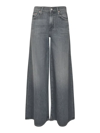 Shop Mother Flared Leg Jeans In Grey