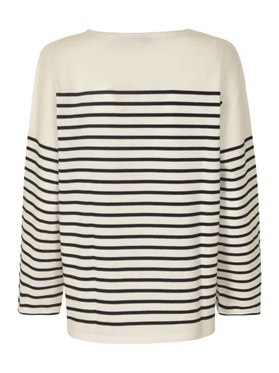Shop Vis-a-vis Striped Sweatshirt In Black