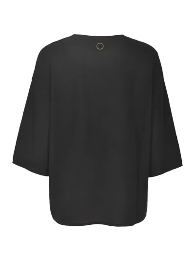 Shop Oyuna Round Neck Pullover In Black