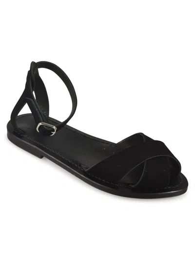 Shop Kjacques Simela F Sandals In Vel Noir