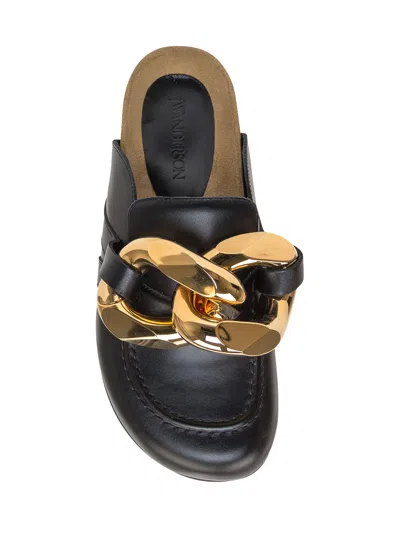 Shop Jw Anderson Chain Loafer In Nero