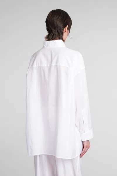 Shop Darkpark Nathalie Shirt In White Cotton