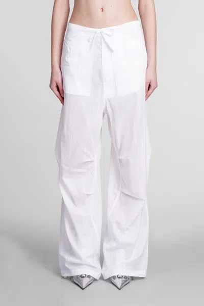 Shop Darkpark Daisy Pants In White Cotton