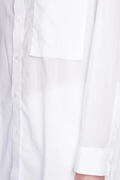 Shop Darkpark Nathalie Shirt In White Cotton