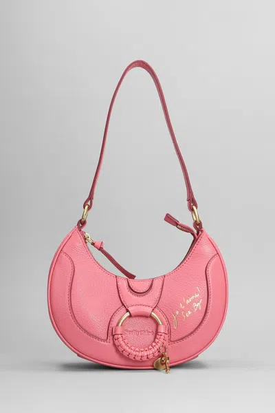 Shop See By Chloé Hana Shoulder Bag In Rose-pink Leather