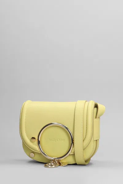 Shop See By Chloé Mara Shoulder Bag In Yellow Leather