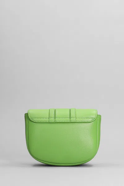 Shop See By Chloé Hana Mini Shoulder Bag In Green Leather