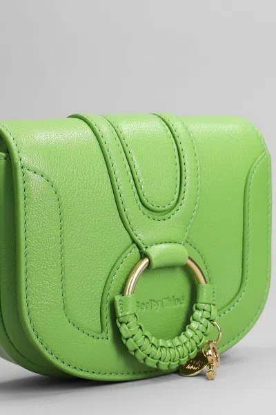 Shop See By Chloé Hana Mini Shoulder Bag In Green Leather