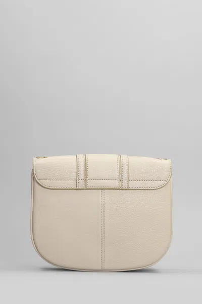 Shop See By Chloé Hana Media Shoulder Bag In Beige Leather
