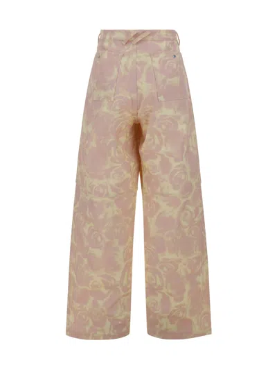 Shop Burberry Pants In Cameo Ip Pattern