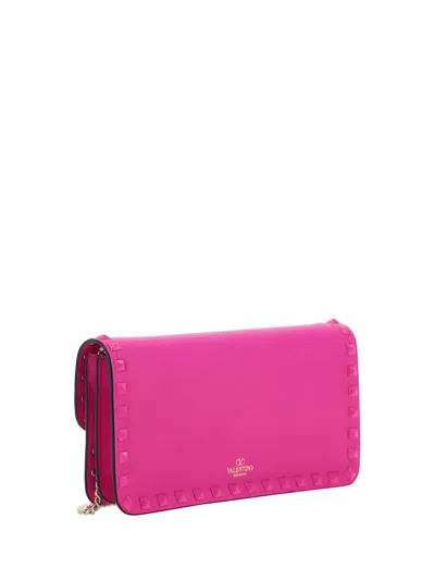 Shop Valentino Garavani Rockstud Handbag In Pink Pp