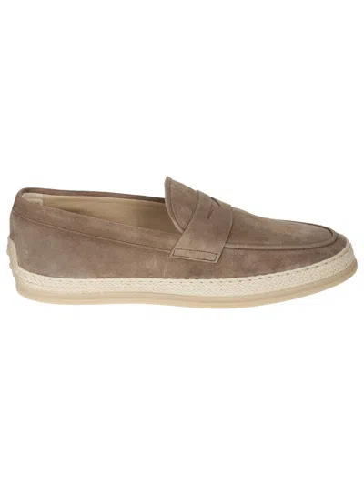 Shop Tod's Rafia Tv Loafers