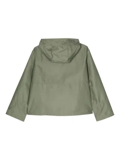 Fay Water-repellent Poplin Parka In Verde