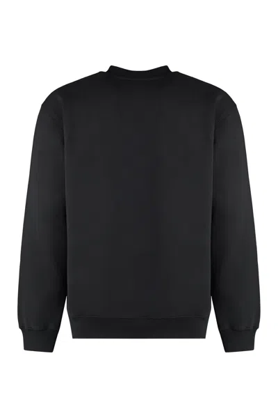 Jacquemus Hooded Long Sleeve Knitwear With Ribbed Cuffs In Black