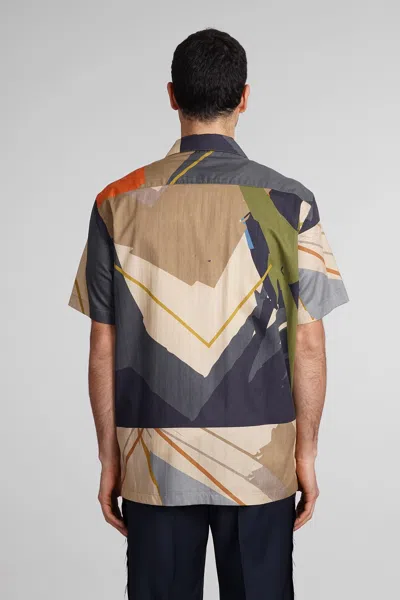 Shop Paura Jeremy Shirt In Multicolor Cotton