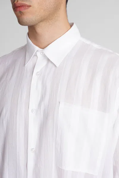 Shop Paura Erzin Shirt In White Cotton