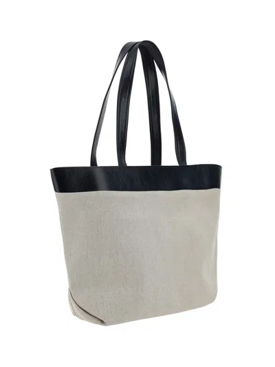 Shop Ami Alexandre Mattiussi East West Shoulder Bag In Natural