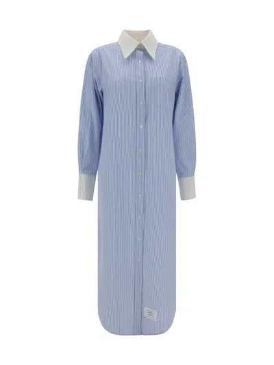 Shop Thom Browne Chemisier Dress In Blue