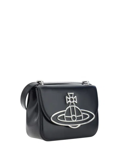 Shop Vivienne Westwood Linda Shoulder Bag In Black